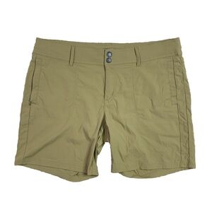 Prana Nylon Drawstring Revenna Shorts Women's 14 Sand Hiking Outdoors